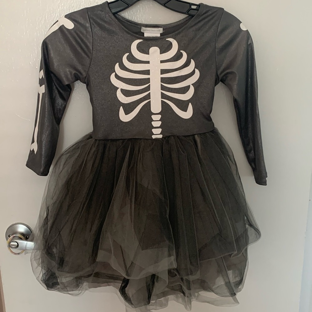 Halloween skeleton tutu costume